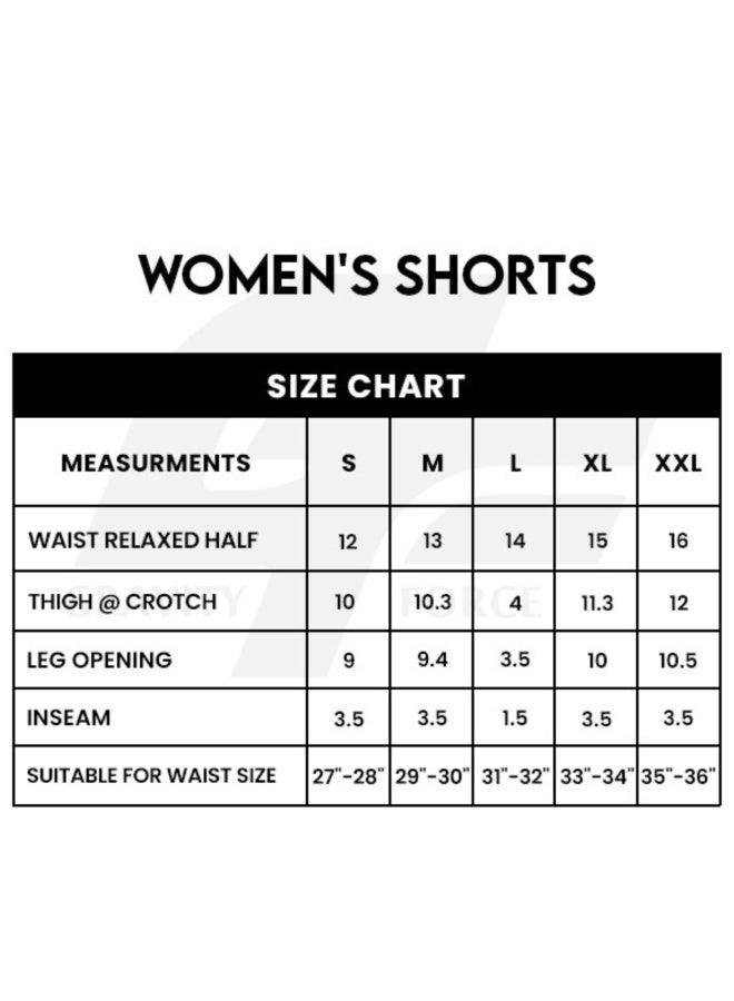 گریوِٹی فورس شورت يوغا نسائي بريميوم بخصر مرتفع من جرافيتي فورس – سريع الجفاف، خفيف الوزن، قابل للتمدد وجيد التهوية للتمارين والجيم - Image 4